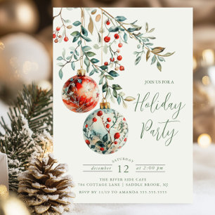 Convite Festa de Férias de Natal Elegante