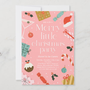 Convite Festa de Férias de Natal feliz