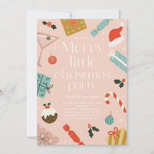 Convite Festa de Férias de Natal feliz