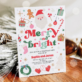 Convite Festa de Férias de Natal feliz E Brilhante