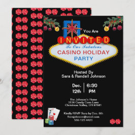 Convite Festa de Férias do Estilo do Casino em Las Vegas