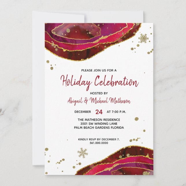 Convite Festa de Férias do Gato de Geodo de Aquarela Doura (Frente)