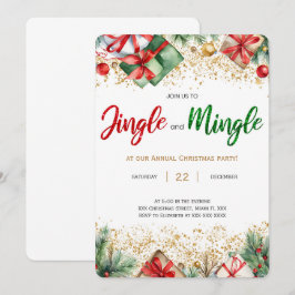 Convite Festa de Férias Jingle E Mingle