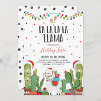 Festa de Férias Llama Convide a Festa de Natal Lla