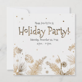 Convite Festa de Férias, Pinos Dourados,