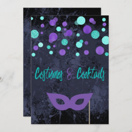 Convite Festa de Festa de Halloween e Cocktails