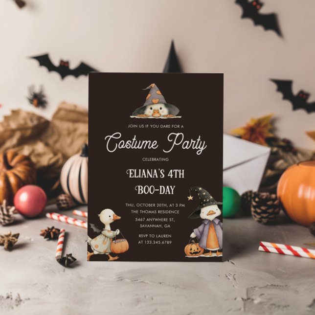 Convite Festa de Figuras de Aniversário de criança de Goos (Criador carregado)