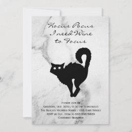 Convite Festa de Figurino de Halloween do Hocus Pocus Blac