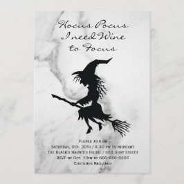 Convite Festa de Figurino de Halloween do Hocus Pocus Witc