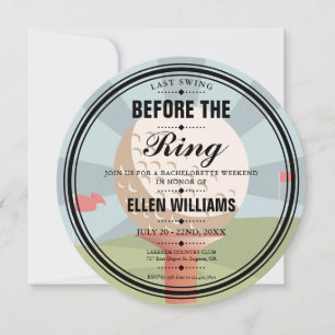 Convite Festa de Fim de Semana da Despedida de Solteira de