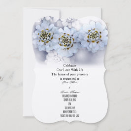 Convite Festa de Flores Brancas Família Amigos Convidados 