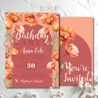 Convite Festa de Flores Russas, Festa de Flor Selvagem, An