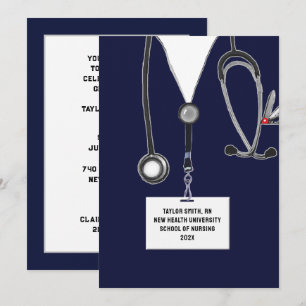 Convite Festa de Formando de Enfermagem na Escola