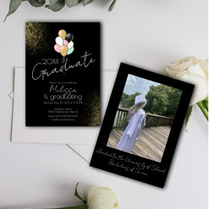 Convite Festa de Formando do Segundo grau do Balloon Glitt