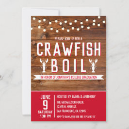 Convite Festa de Formandos da Universidade de Boil Crawfis