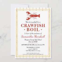 Convite Festa de Formandos de Segundo grau de lagosta