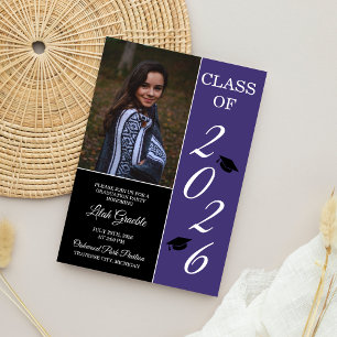 Convite Festa de formatura 2020 Formando Roxo