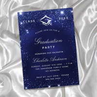 Festa de formatura azul brilha luxo