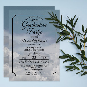 Convite Festa de Formatura Céu Azul Acima das Nuvens