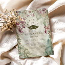 Festa de formatura Colorida de Flor Selvagem