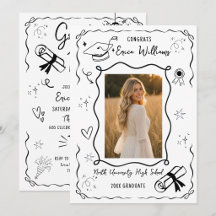 Festa de Formatura com Doodle Moderno Foto