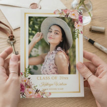 Festa de Formatura com Floral Rústico Feminino em 