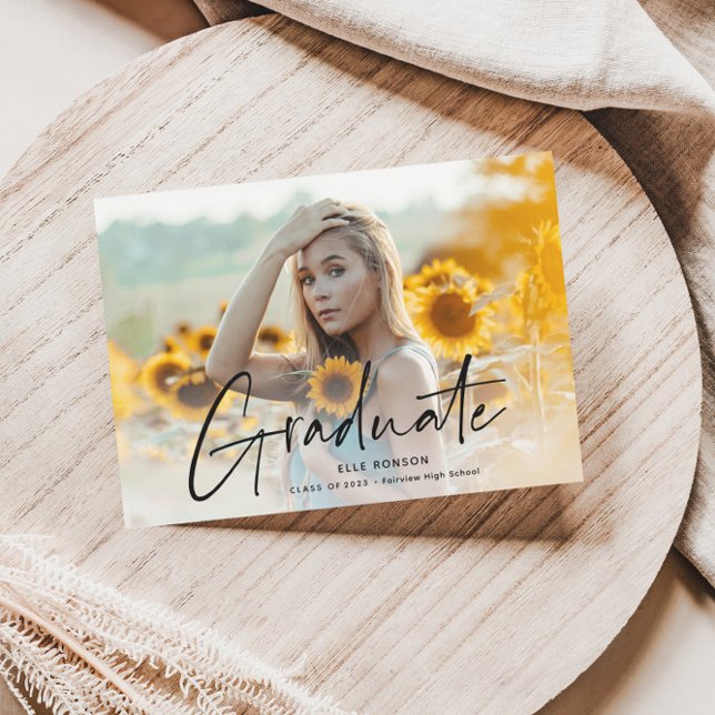 Convite Festa de Formatura com Foto em Modern Script 2 (Criador carregado)