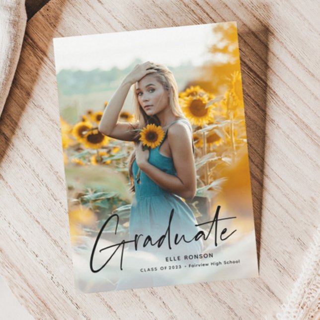 Convite Festa de Formatura com Foto no Modern Script 2 (Criador carregado)