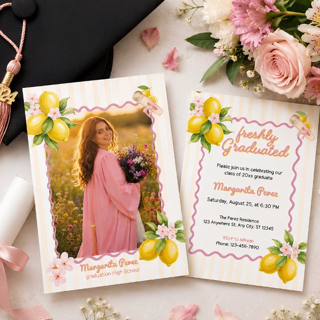 Convite Festa de Formatura com Foto Personalizada Recém-Fo (Criador carregado)