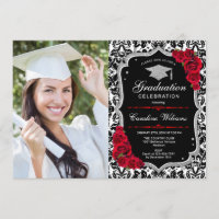 Festa de formatura Com Foto - Prata Vermelha Preta