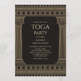 Convite Festa de formatura com Templo de CORES PERSONALIZA