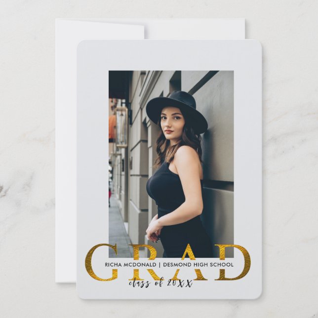 Convite Festa de formatura Convidar, Partido de Formando d (Frente)