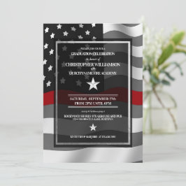 Convite Festa de formatura da Academia Bombeiro