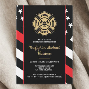 Convite Festa de Formatura da Academia de Bombeiros