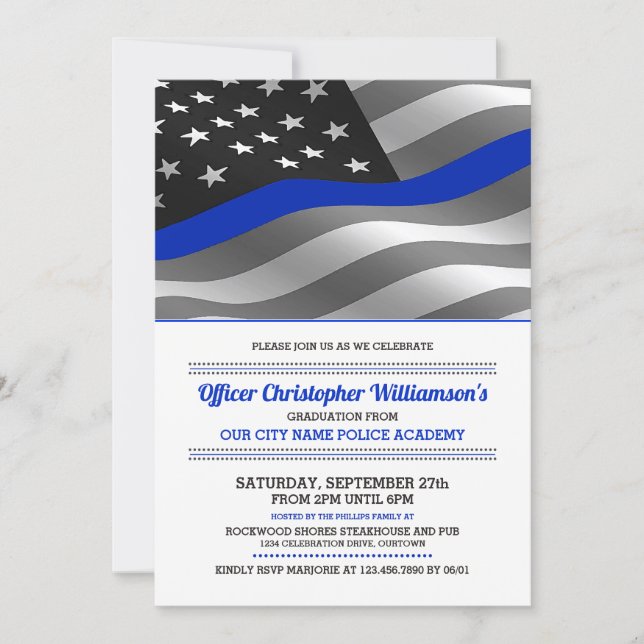 Convite Festa de formatura da Academia de Polícia (Frente)
