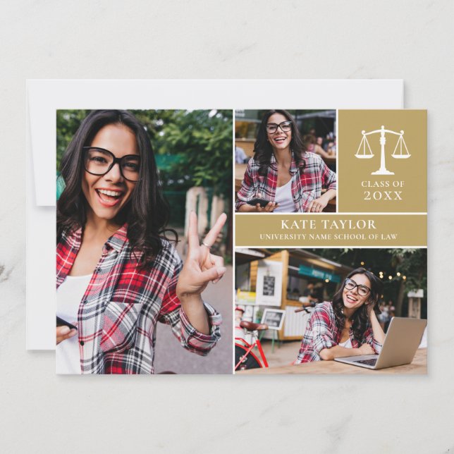 Convite Festa de formatura da Faculdade de Direito Fotográ (Frente)