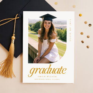 Convite Festa de Formatura da Foto do Arco Elegante