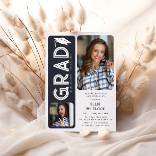 Convite Festa de Formatura da Foto do Graduado Moderno 2