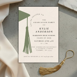 Convite Festa de Formatura da Green Tassel High School