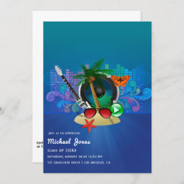 Convite Festa de formatura da Ilha Tropical Music Fest