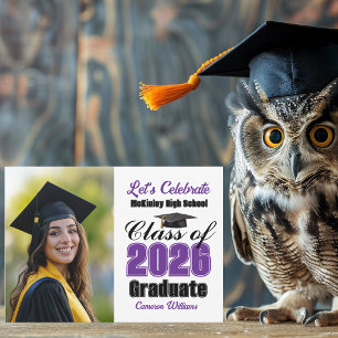 Convite Festa de Formatura da Turma de 2026 da Classe Roxa
