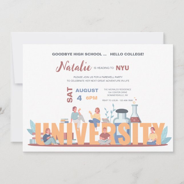 Convite Festa de formatura da University Life (Frente)