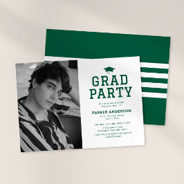 Convite Festa de Formatura da Varsity Verde com Foto