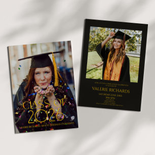 Convite Festa de Formatura de Ano de Turma Moderna com Fot