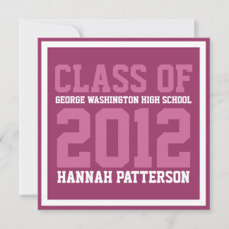 Convite Festa de formatura de Berry Uniforme de Jersey