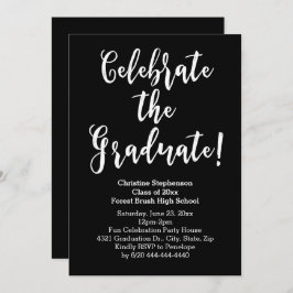 Convite Festa de formatura de Celebração de Script de Pinc