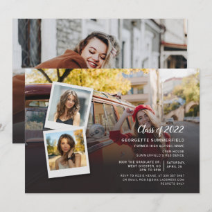 Convite Festa de formatura de Colagem de Fotos do Formando