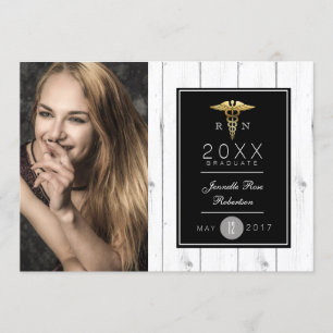 Convite Festa de formatura de Enfermagem de Folhas de Ouro
