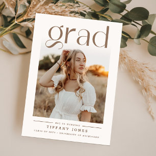 Convite Festa de Formatura de Enfermeira(o) Minimalista Mo