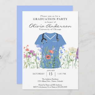 Convite Festa de formatura de enfermeiro